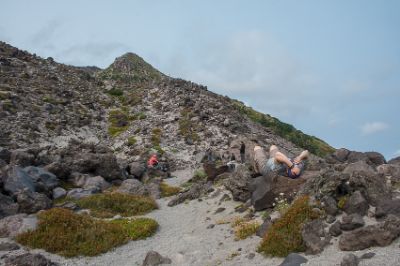 Summer climbing route on Mount St. Helens, Monitor Ridge