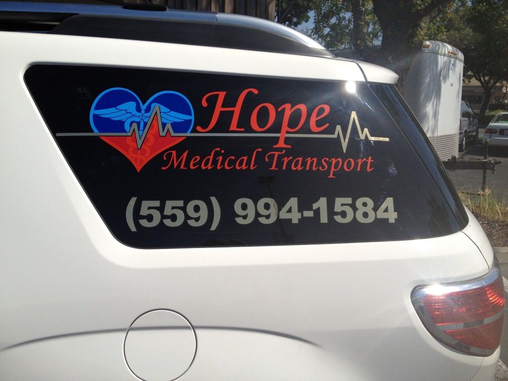 Hope Medical Window Lettering