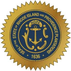 W32440 - Seal of the State of Rhode Island Wall  Plaque