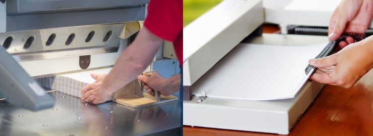 Closeup of Print Binding and Finishing Workers