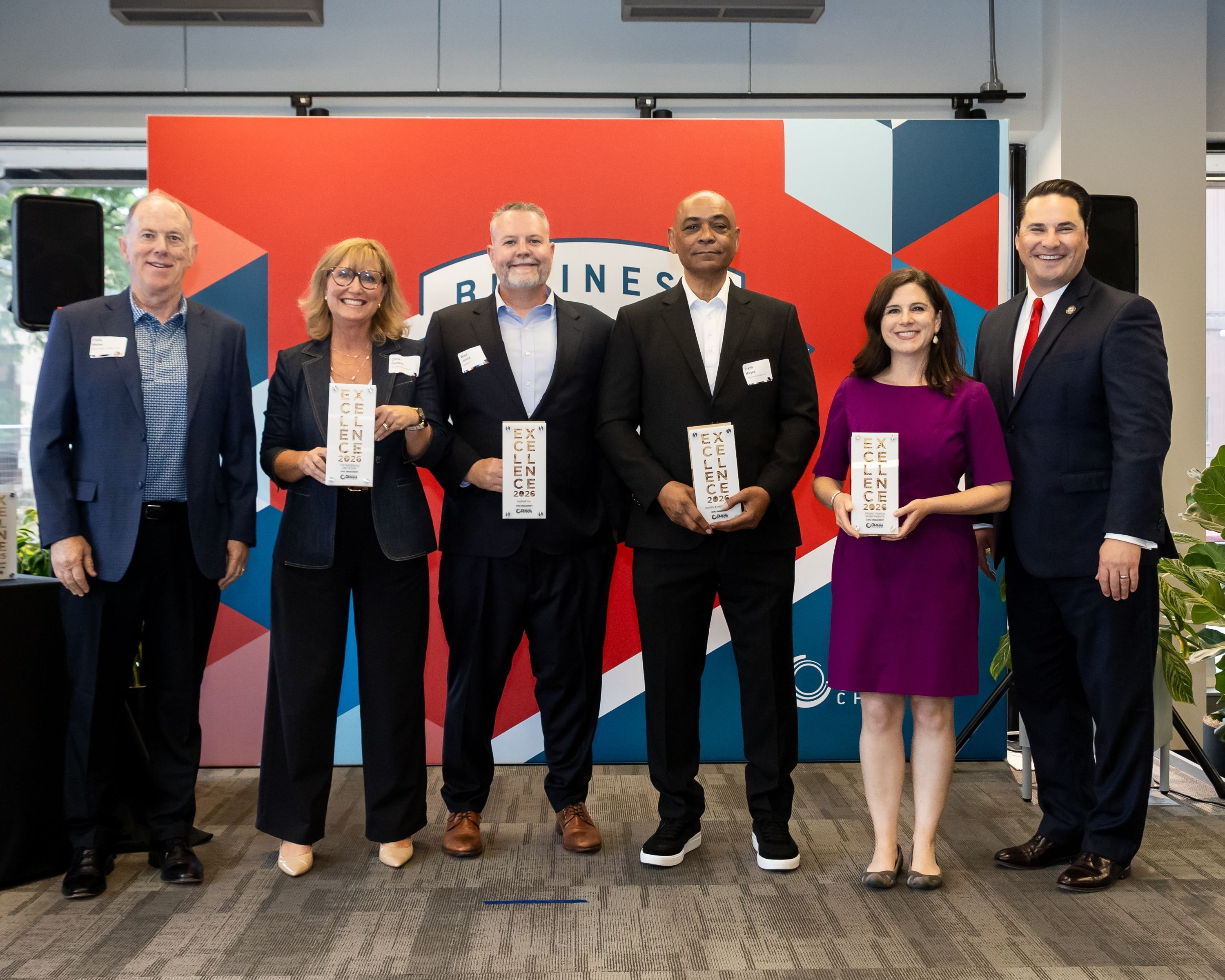Senior Director of Operations and Impact, Eva Roberts, at 2026 Omaha Chamber of Commerce Business Excellence Awards