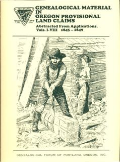 Oregon Provisional Land Claims - Volumes I-VIII, pp. 300