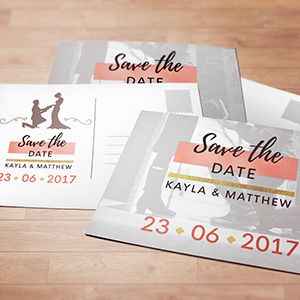 Request an estimate for printing and mailing save the date cards.
