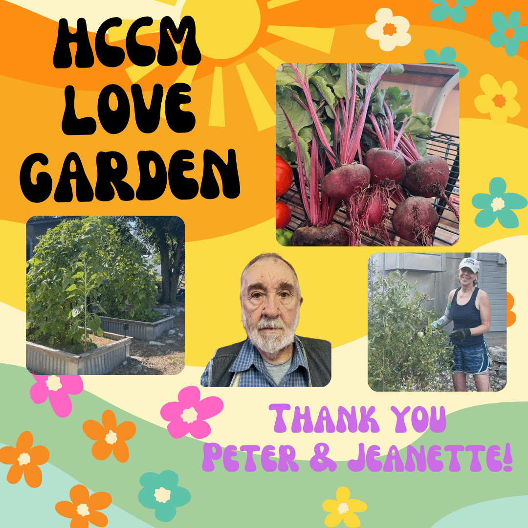 The HCCM Love Garden is in bloom!!