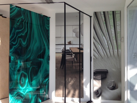 Showroom vinyl wall murals Orange County