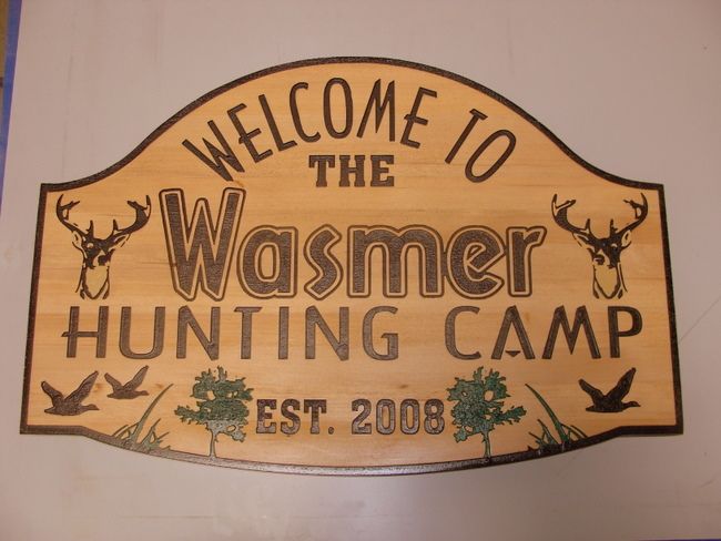 M3081 - Cedar Hunting Camp Sign (Gallery 21)