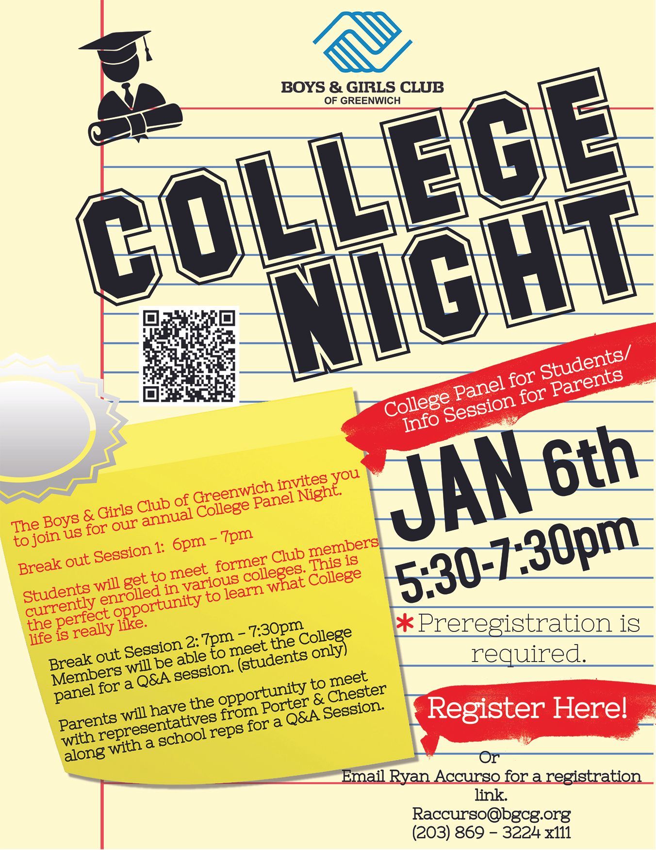 College Panel Night - January 6