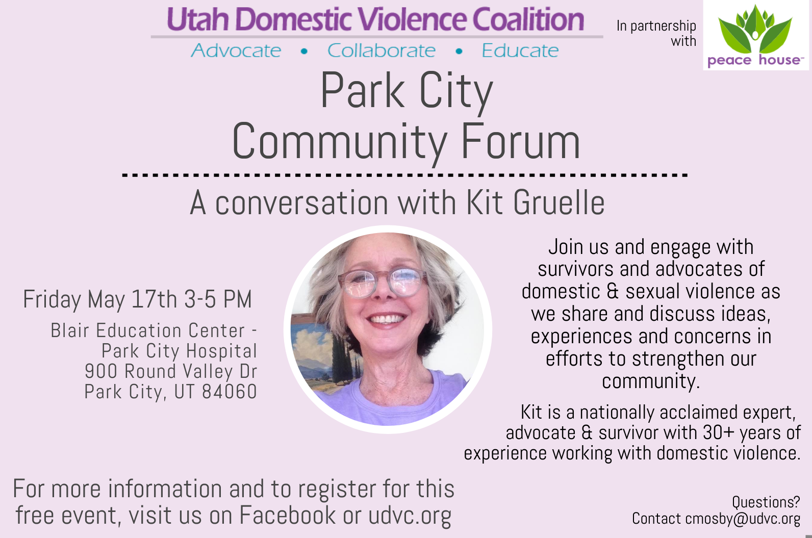 Park City Community Forum | A Conversation with Kit Gruelle