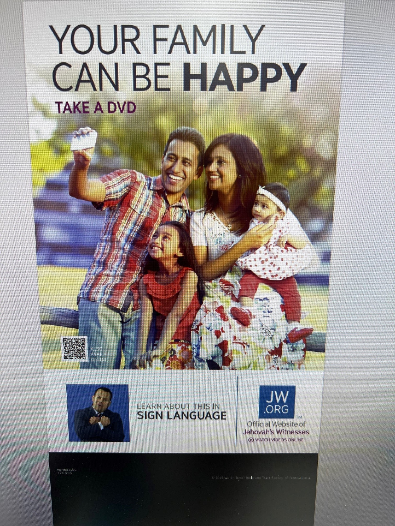Specifically for ASL- "Your Family Can Be Happy"