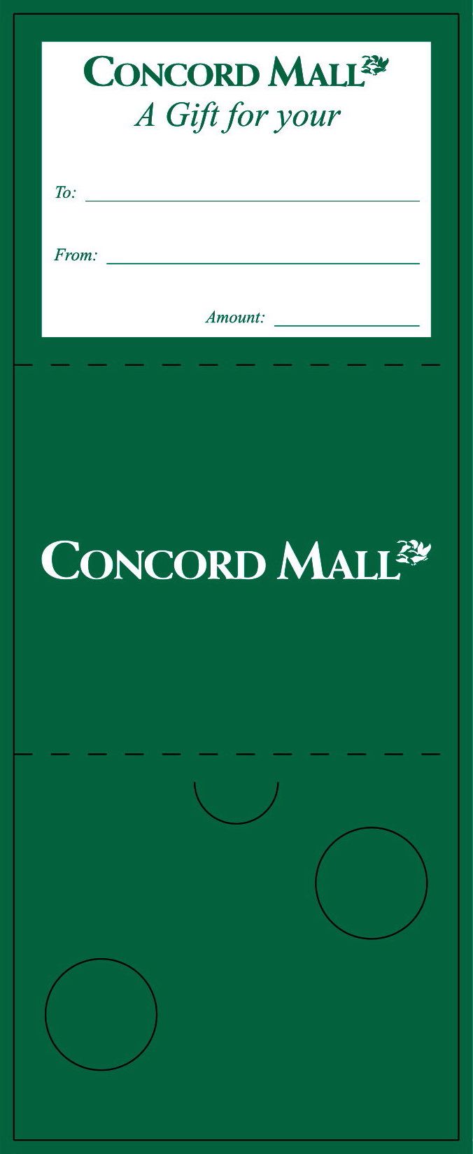 Concord Gift Card Carrier