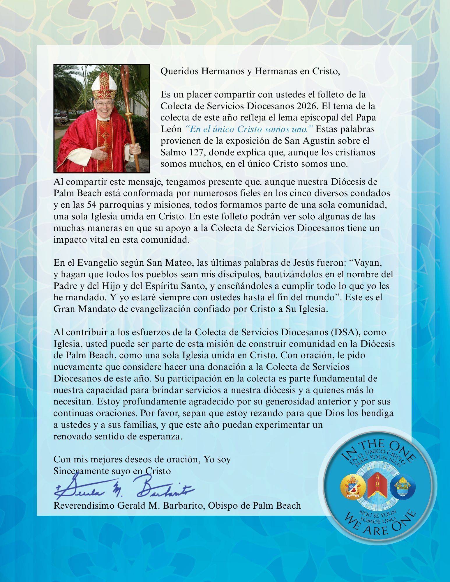 Bishop's DSA Letter in Spanish