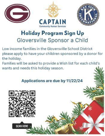 Gloversville Families: Sign Up Now for Sponsor-a-Child! Donors Too!