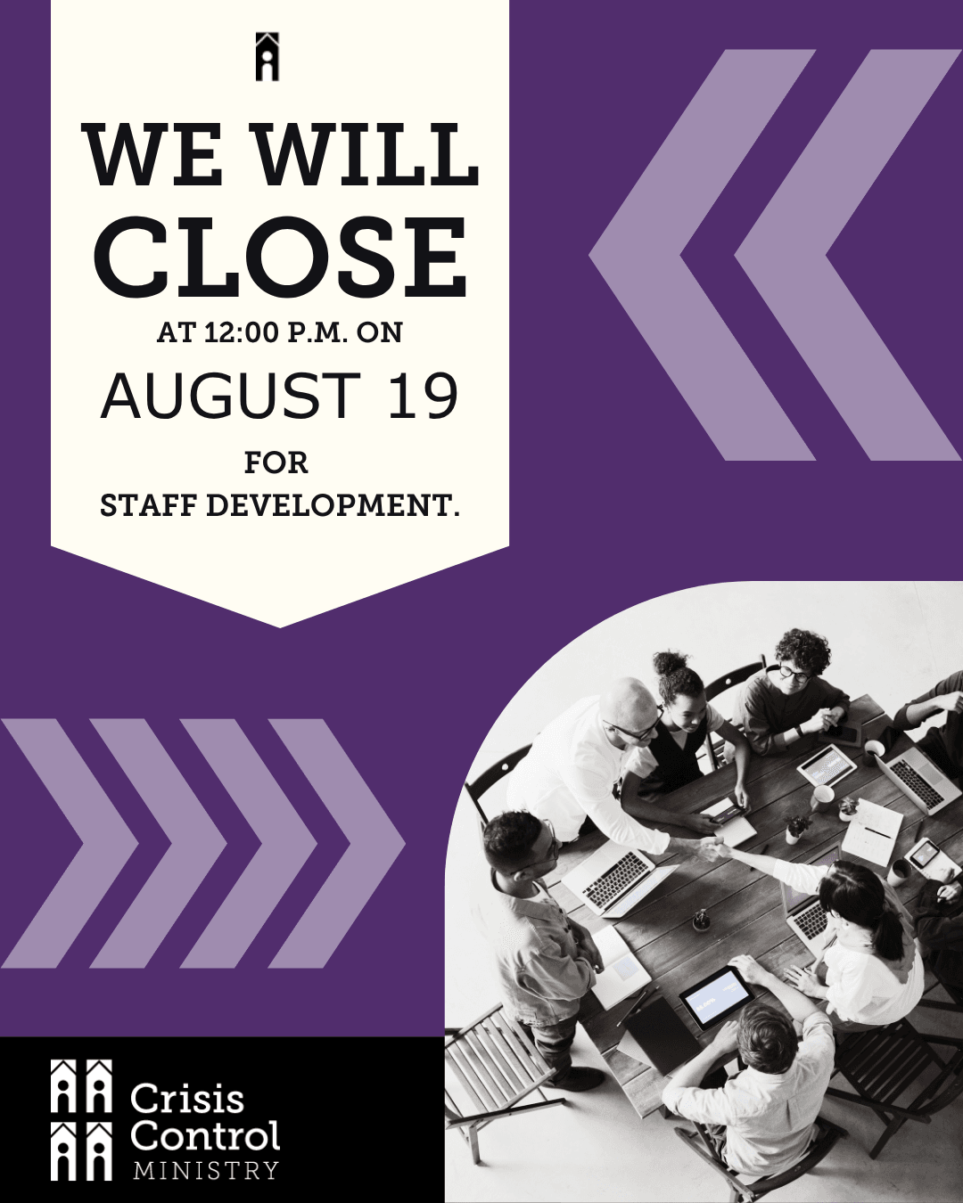 Winston-Salem Office Will Close at 12:00 p.m. August 19