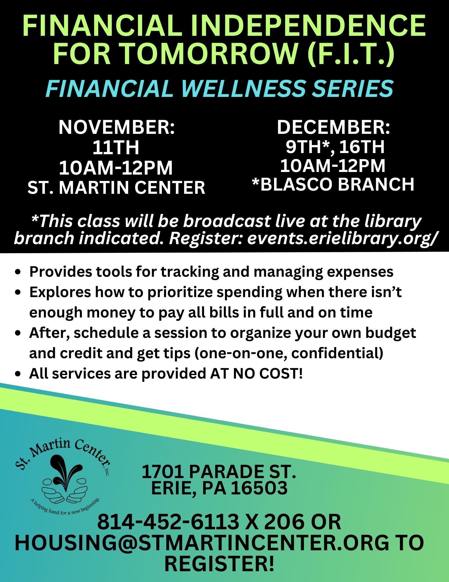 Financial Wellness - Nov/Dec