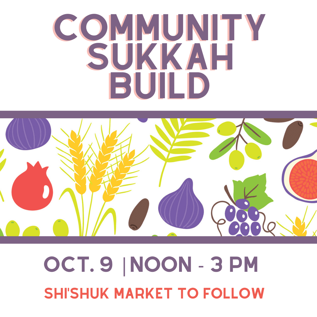 Come help build our Sukkah!