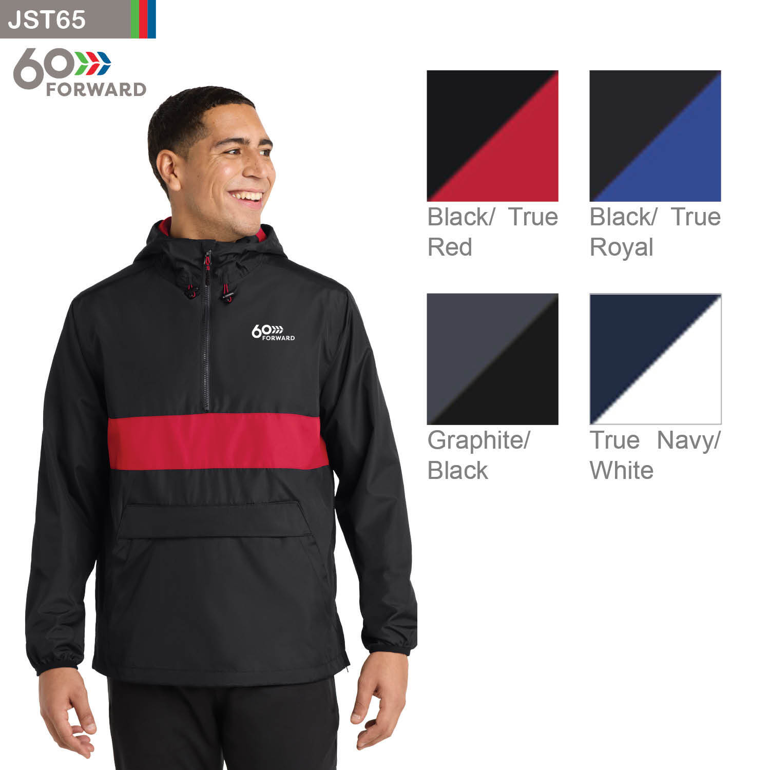 Sport-Tek® Zipped Pocket Anorak