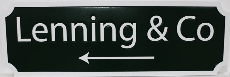 SA28893 - Carved Sign for "Lenning & Co"