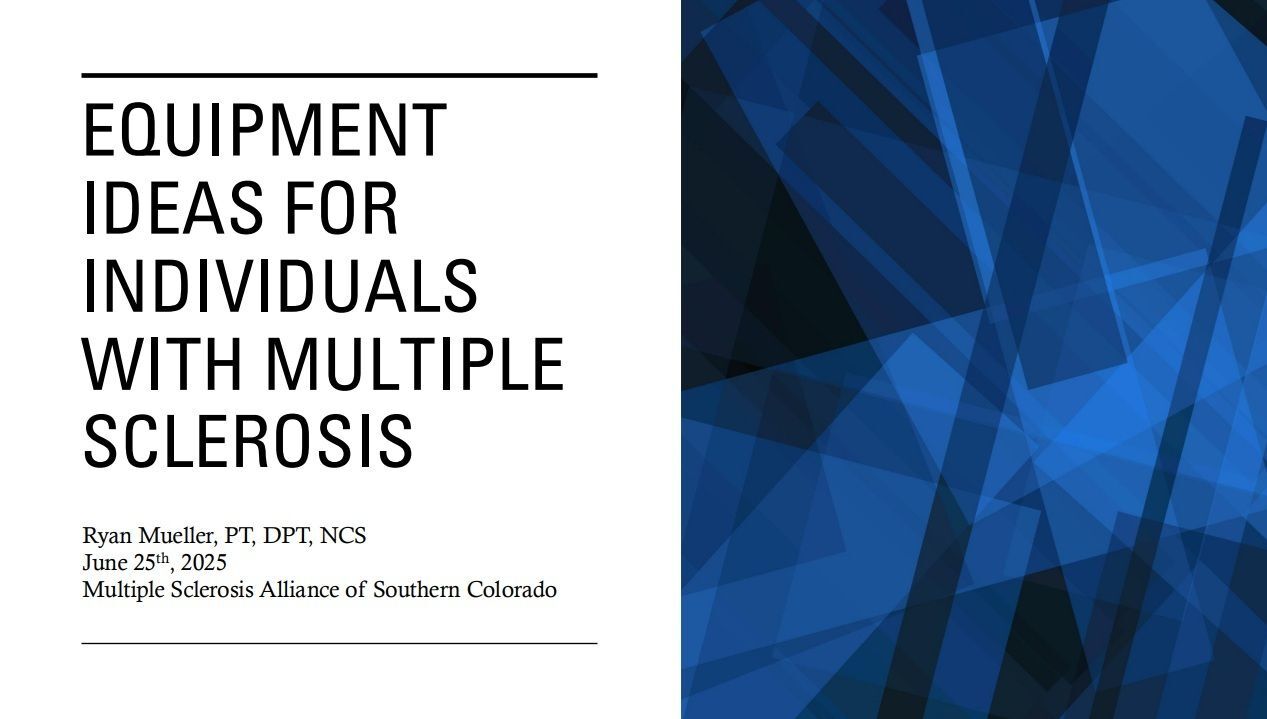 Equipment Ideas for Individuals with MS