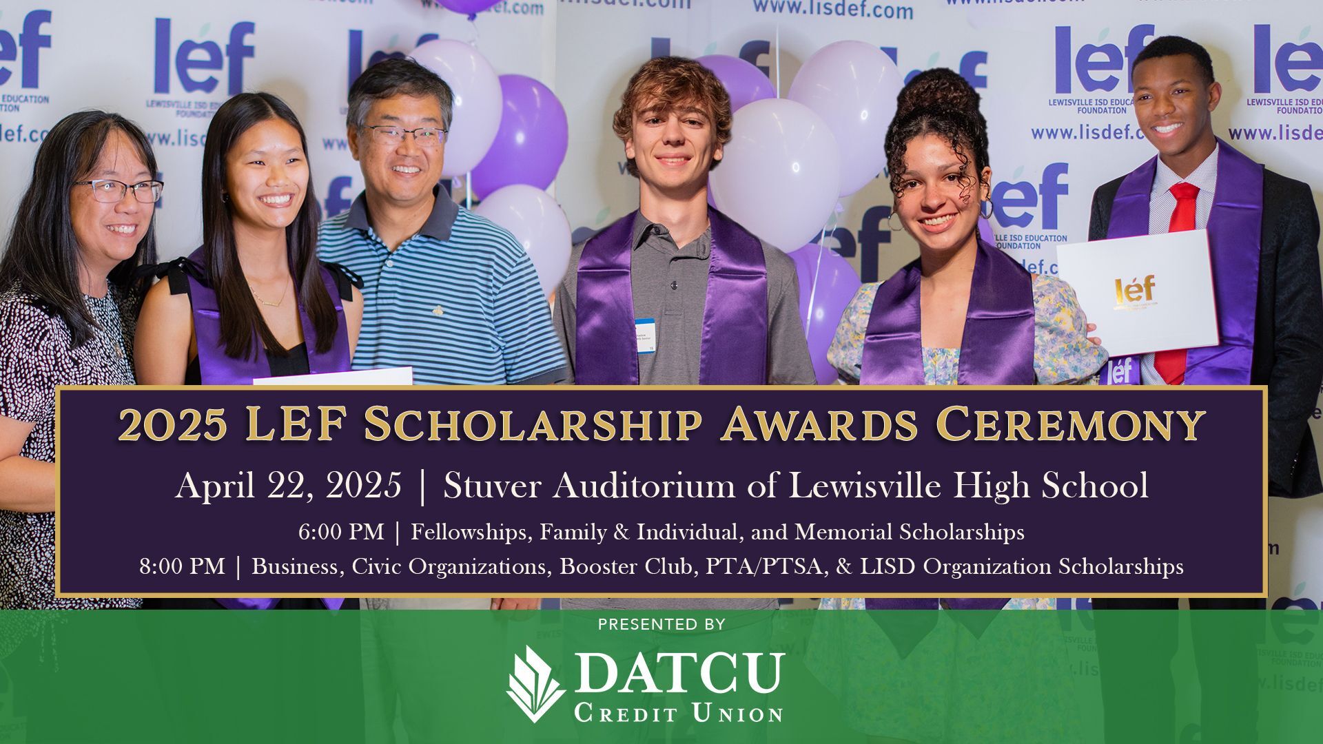 Save The Date for the 2025 Scholarship Awards Ceremonies on April 22, 2025