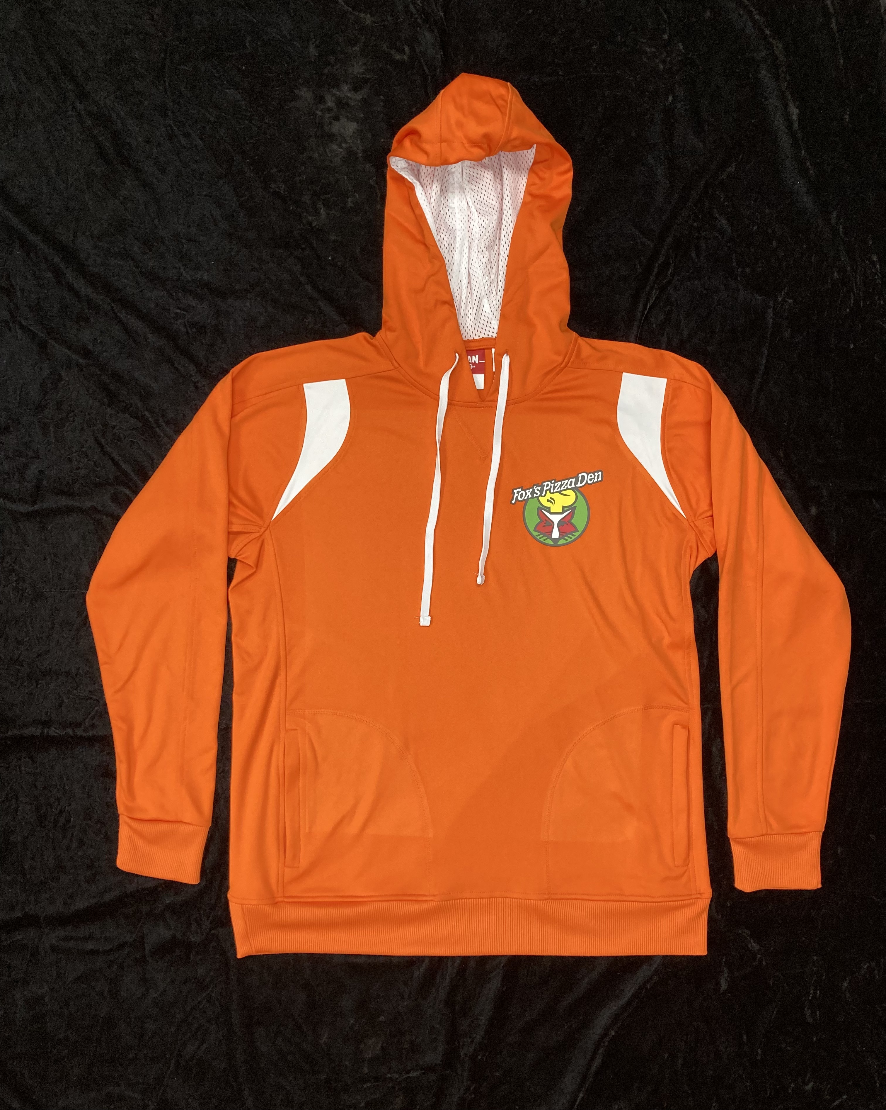 SALE Fox's Logo - Medium Orange/White Performance Hoodie