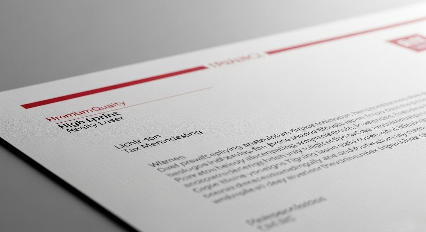 Premium letterhead printing for marketing and corporate communication in Seattle and Bellevue.