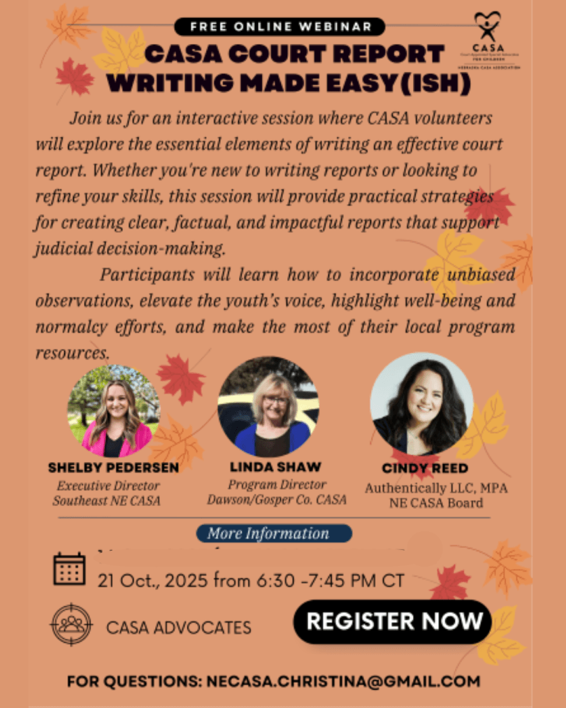 Court Report Training Oct. 21st