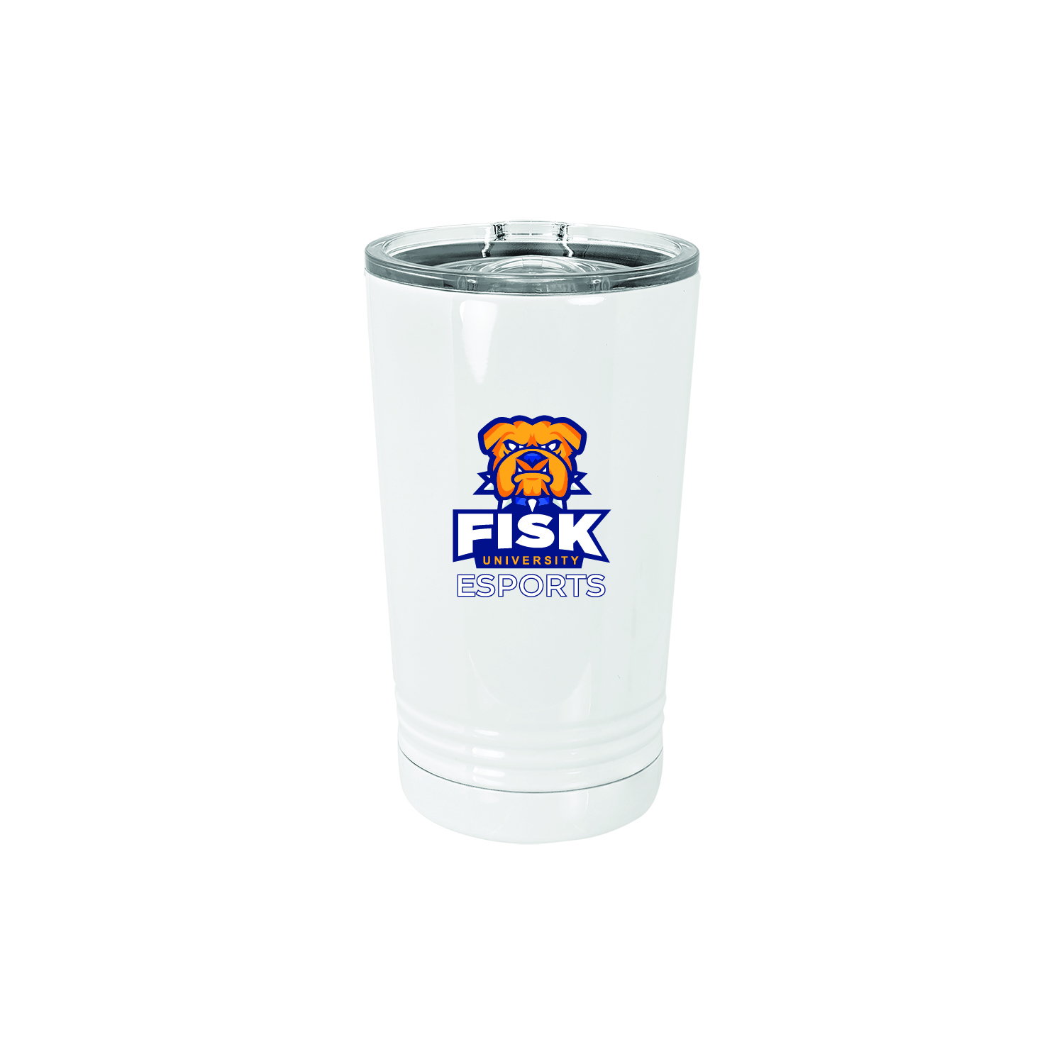 FISK UNIVERSITY White 16 oz. Polar Camel Pint with Slider Lid