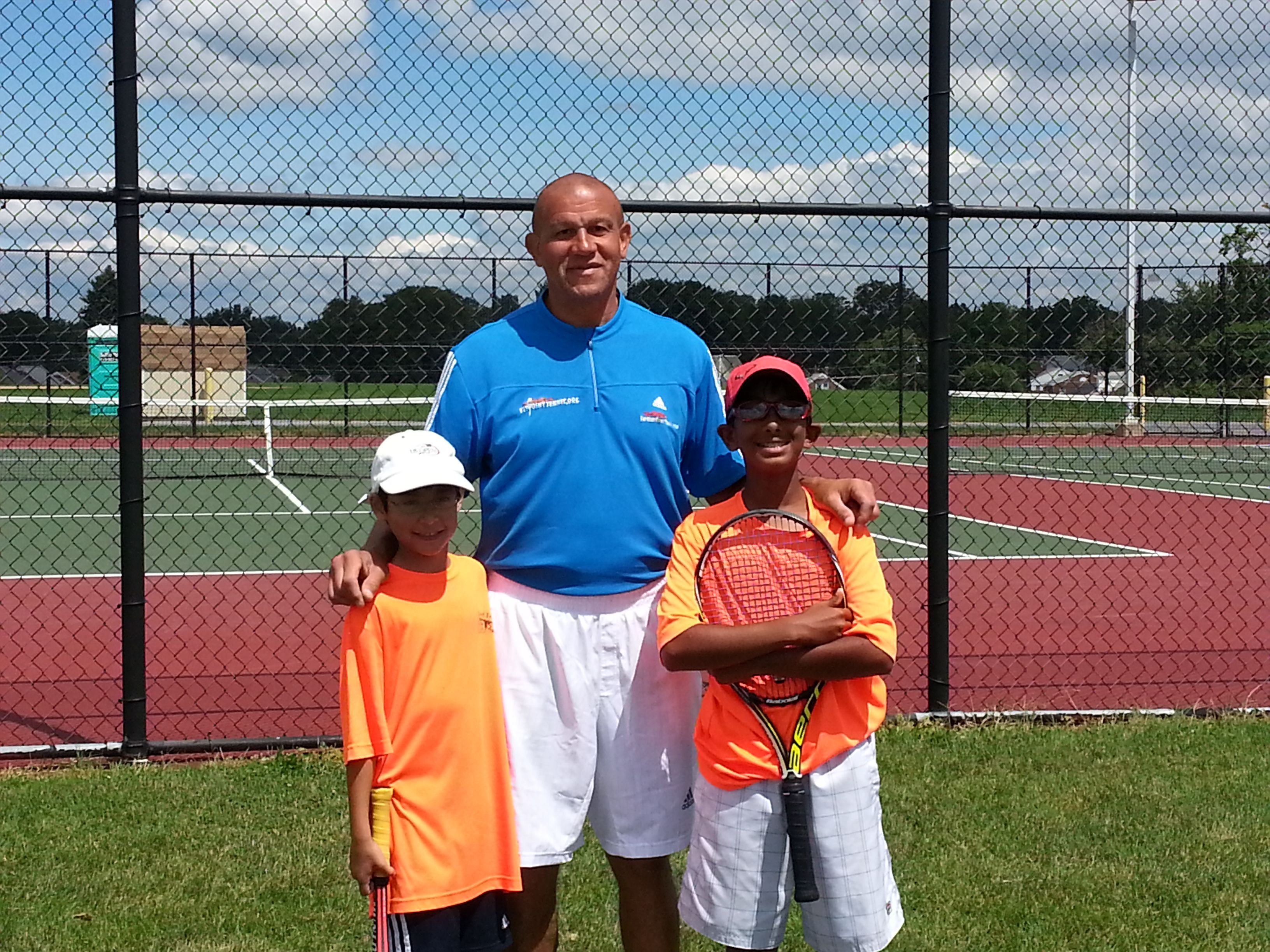 Delaware Academy youth participating in the Set Point Tennis Open