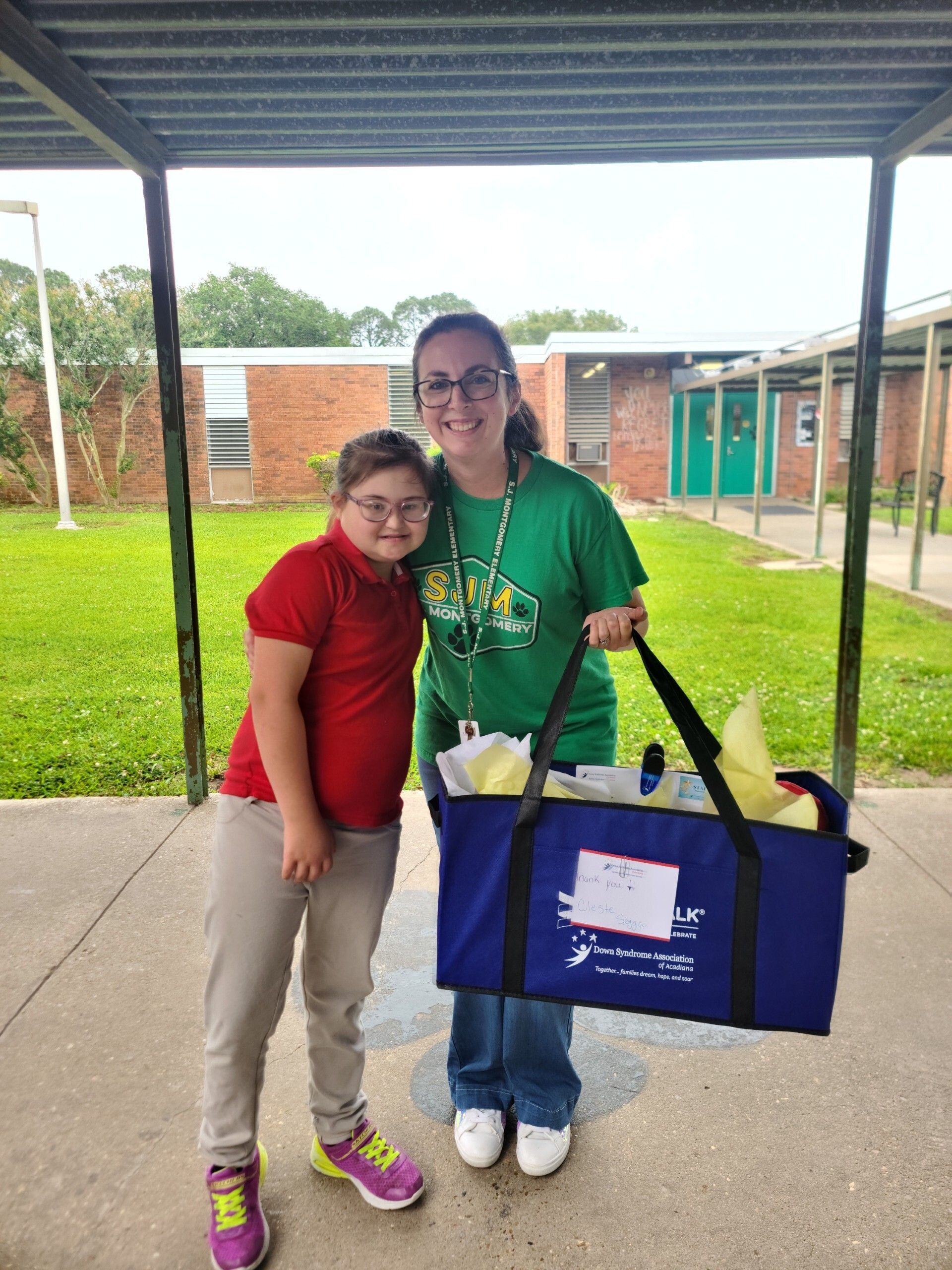 Mrs. Celesta with DSAA member Ramzie