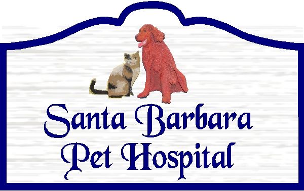 BB11755 – Carved Wood Pet Hospital Sign