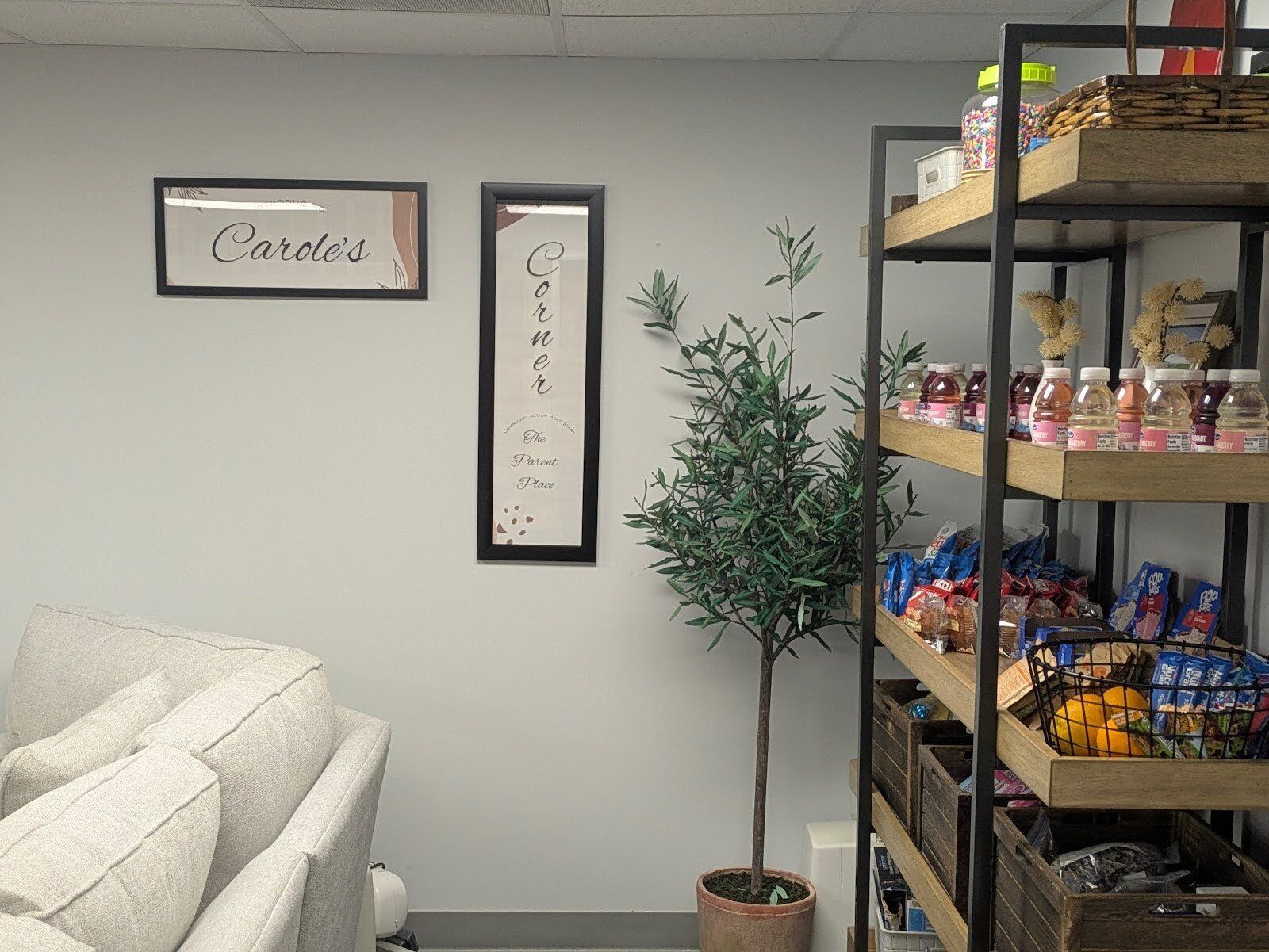 Snacks provided free of charge at The Parent Place.