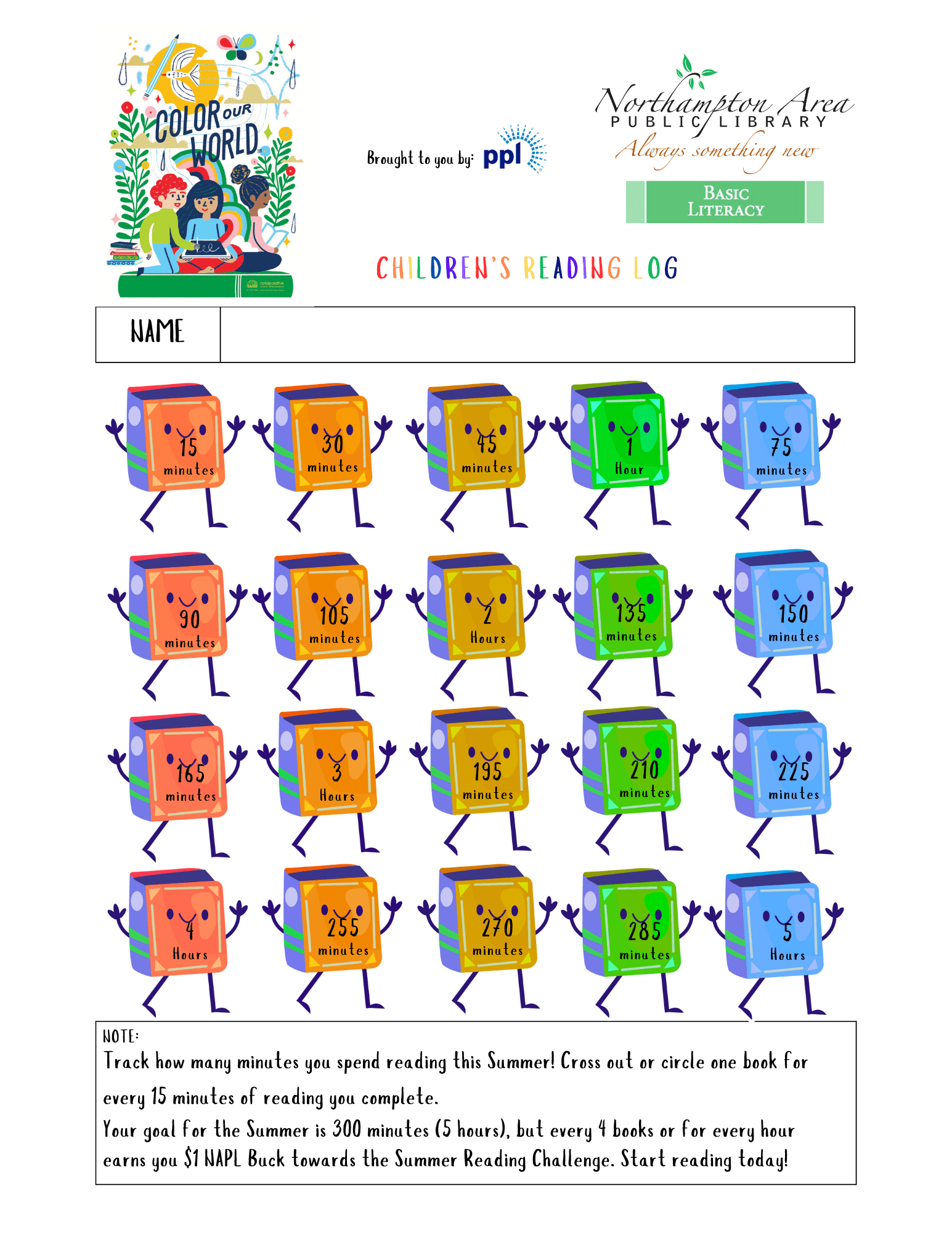 Independent Readers' Log