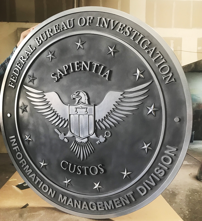 MD-4085 - - Seal of the Federal Bureau of Investigation (FBI), 3-D