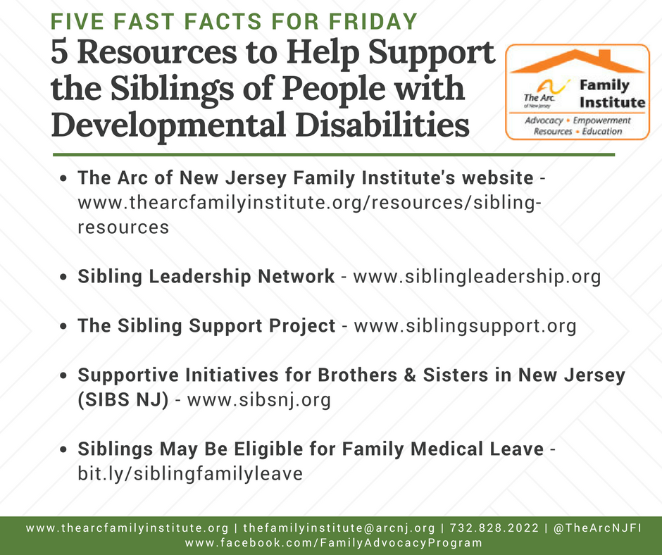 5 Resources to Help Support the Siblings of People with Developmental Disabilities