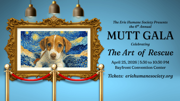 Art gallery scene featuring a painting of a dog