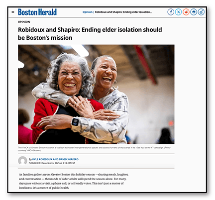 Robidoux and Shapiro featured in the Boston Herald: Ending elder isolation should be Boston’s mission