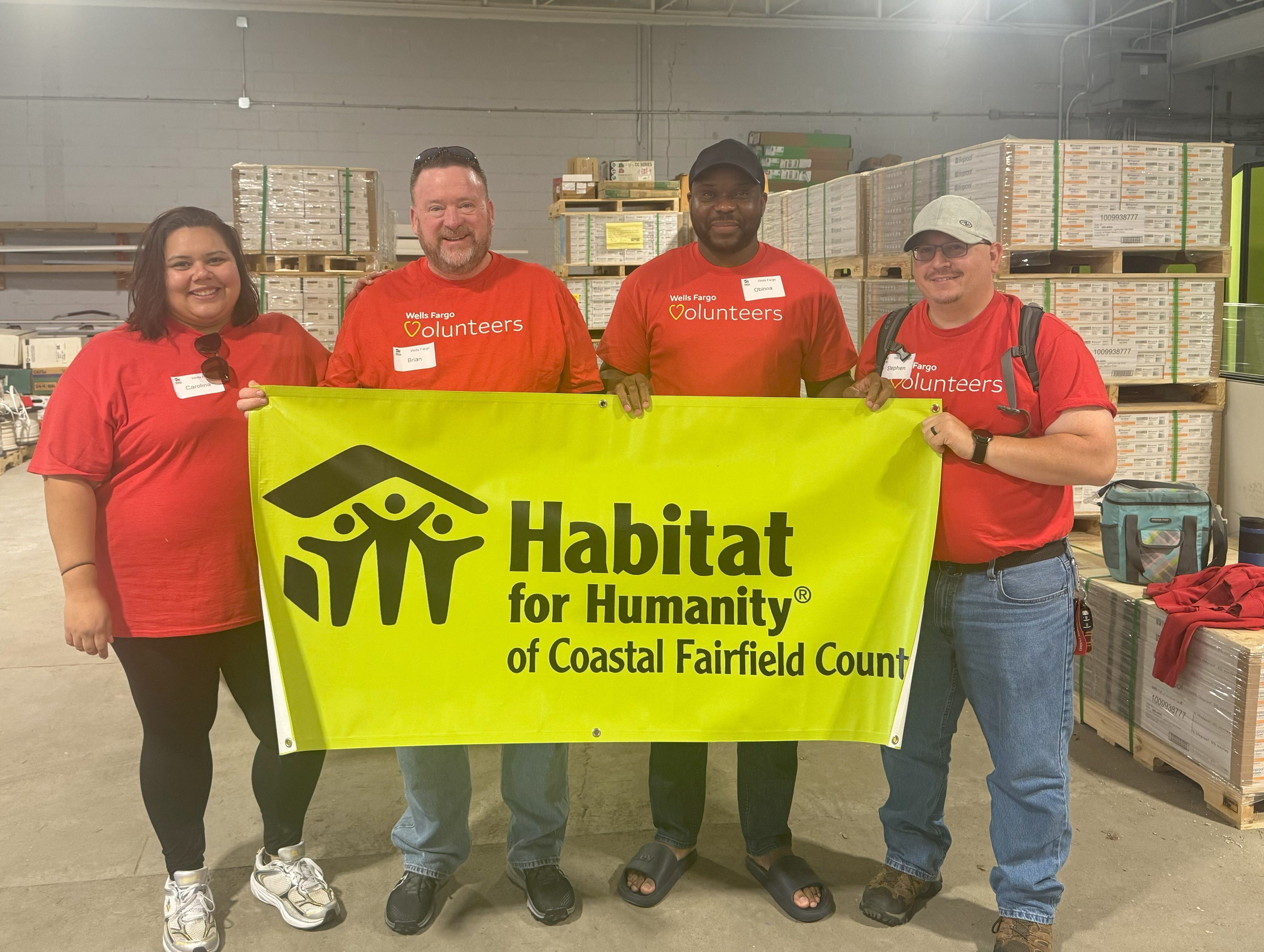 Habitat for Humanity of Coastal Fairfield County receives $15,000 grant from Wells Fargo to expand access to affordable homes in Bridgeport, CT