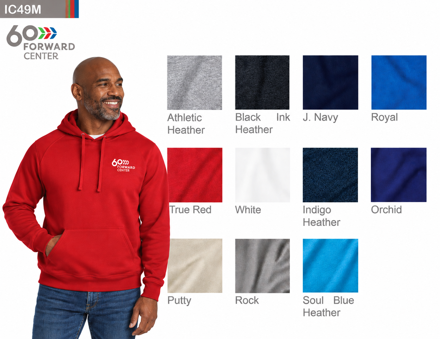 Jerzees Ultimate™ Unisex CVC Ring Spun Hooded Sweatshirt