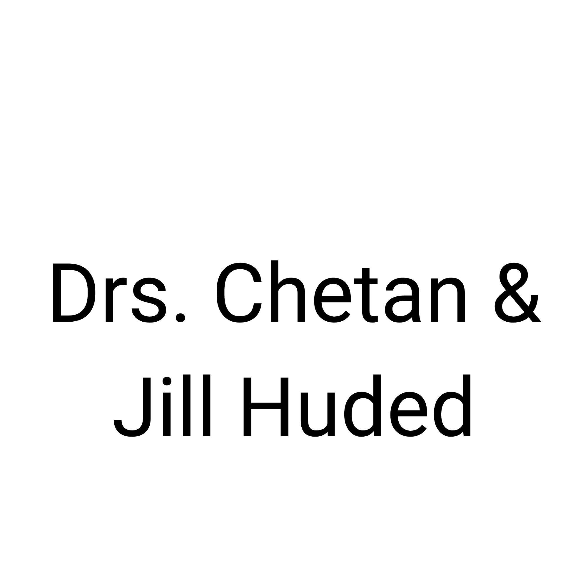 Drs. Chetan and Jill Huded