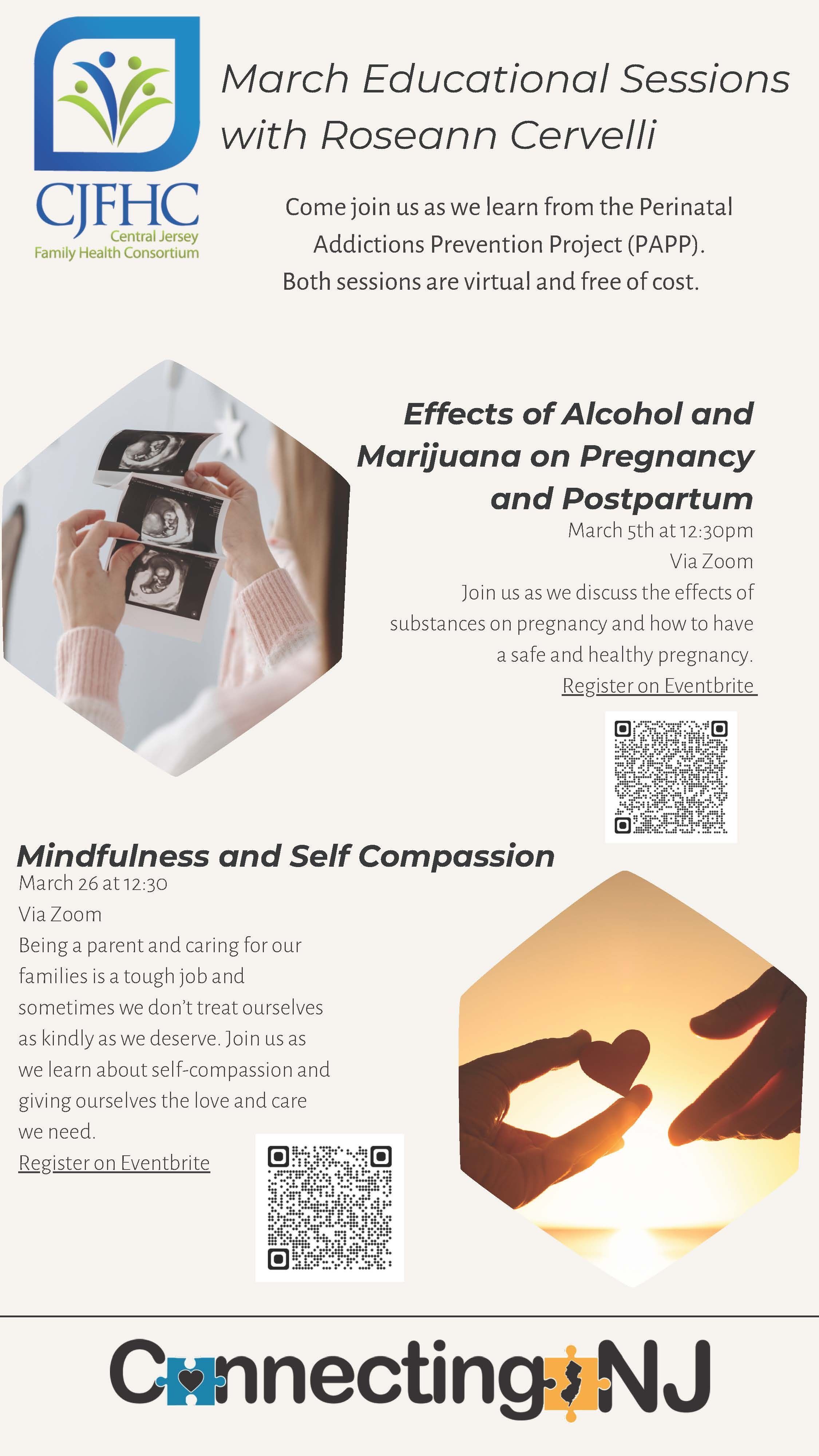 Connecting NJ March Education Series: Nurturing Mindfulness and Pregnancy Health