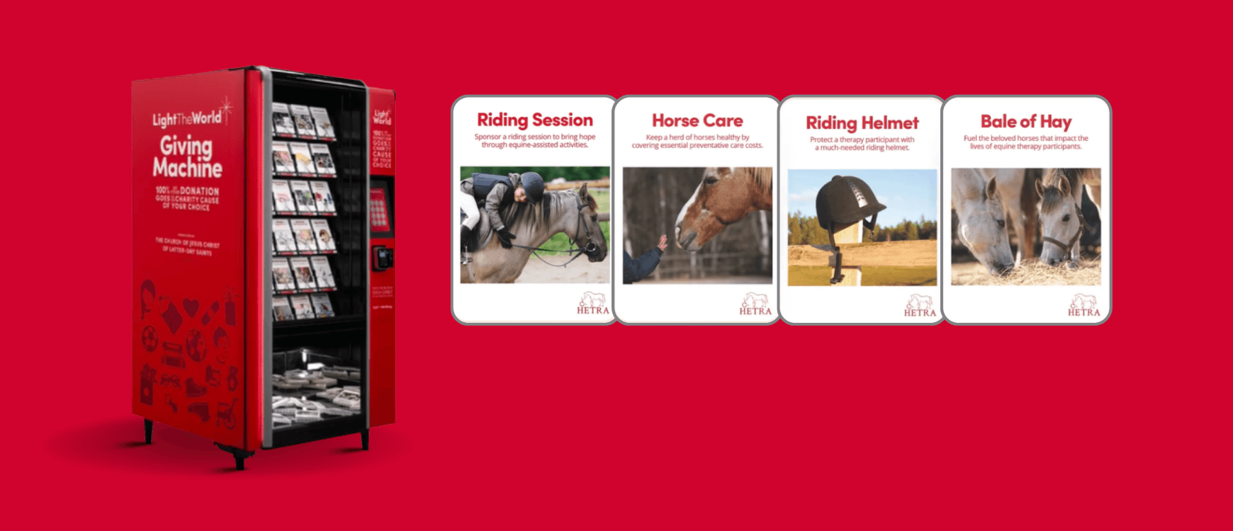 Visit the Giving Machine in Westroads Mall