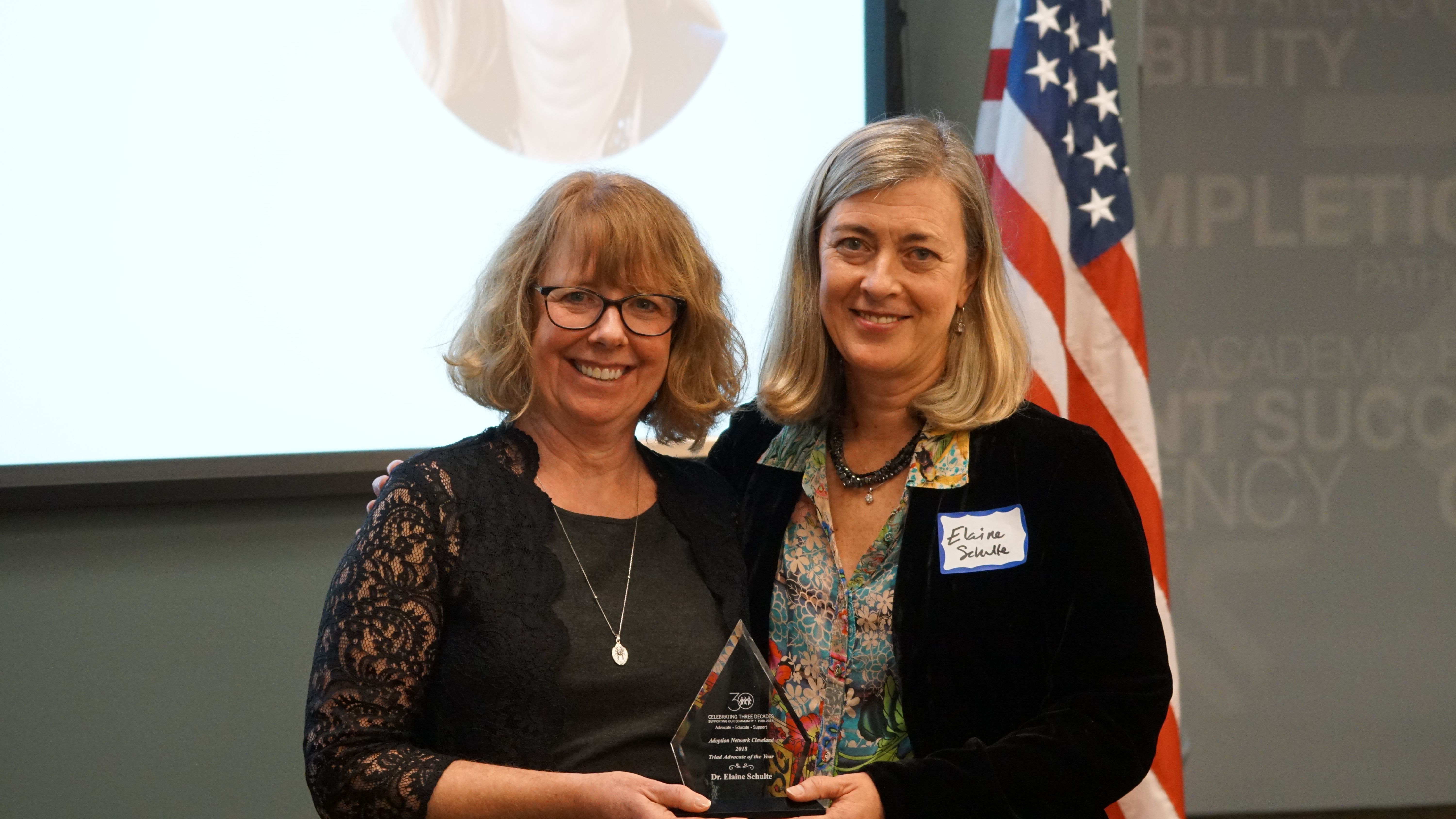 Dr. Elaine Schulte Honored as a Triad Advocate of the Year