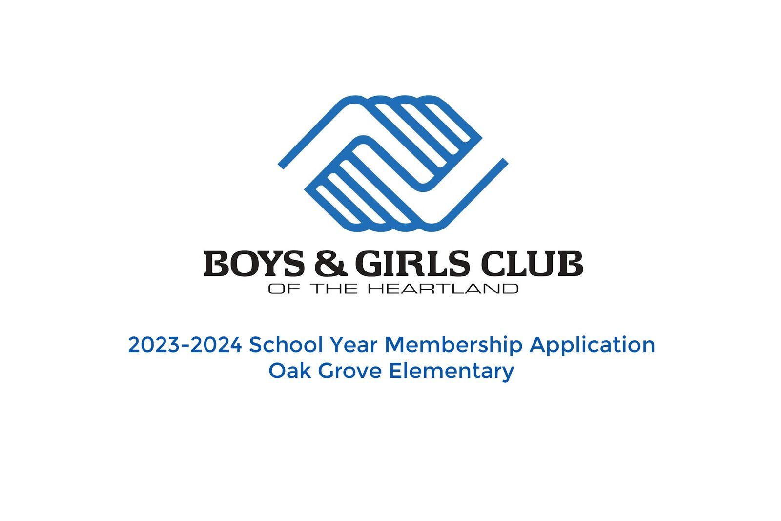 Oak Grove Elementary 20232024 School Year Membership Application