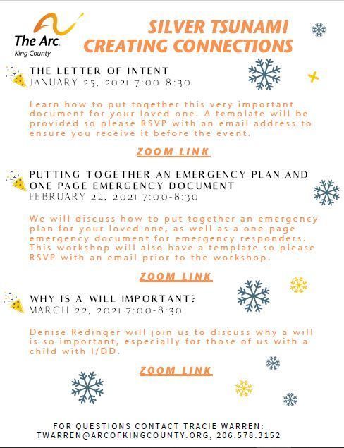 Silver Tsunami Creating Connections - THE LETTER OF INTENT