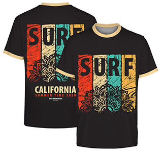 full dye sublimated t-shirt
