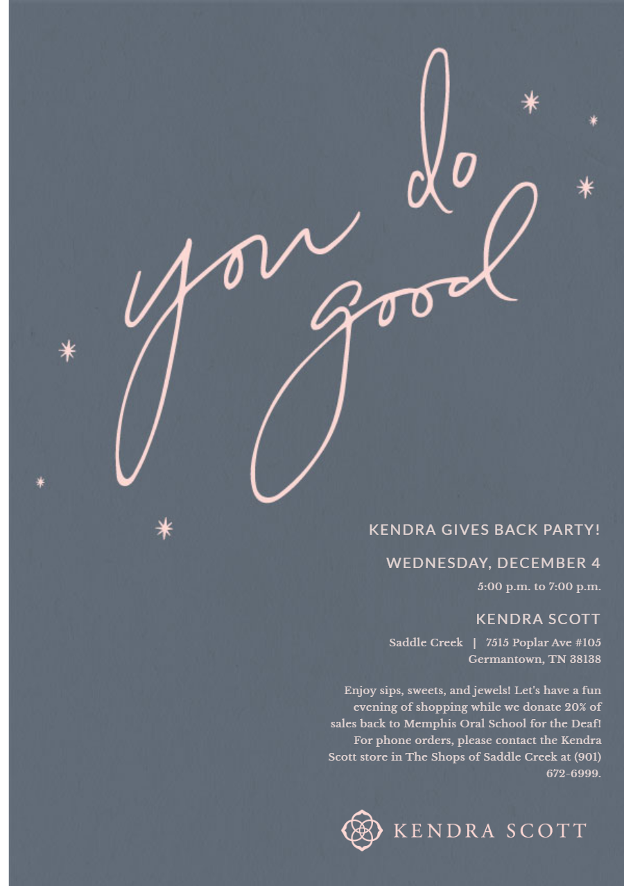 Kendra Scott Gives Back Event