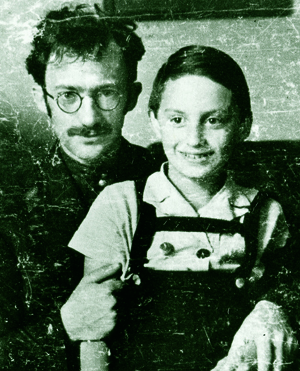 Sutzkever with his son Samuel
