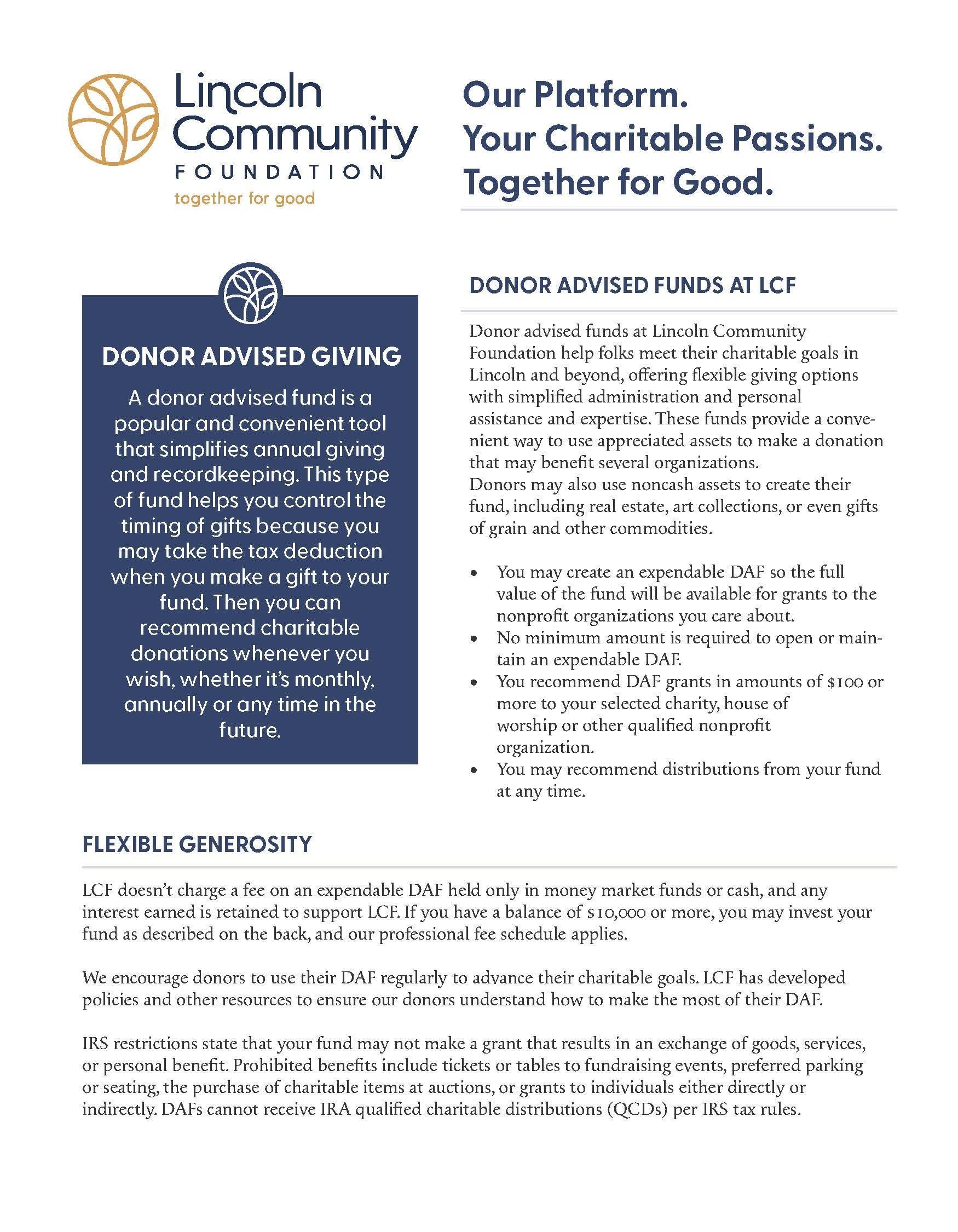 Donor Advised Fund