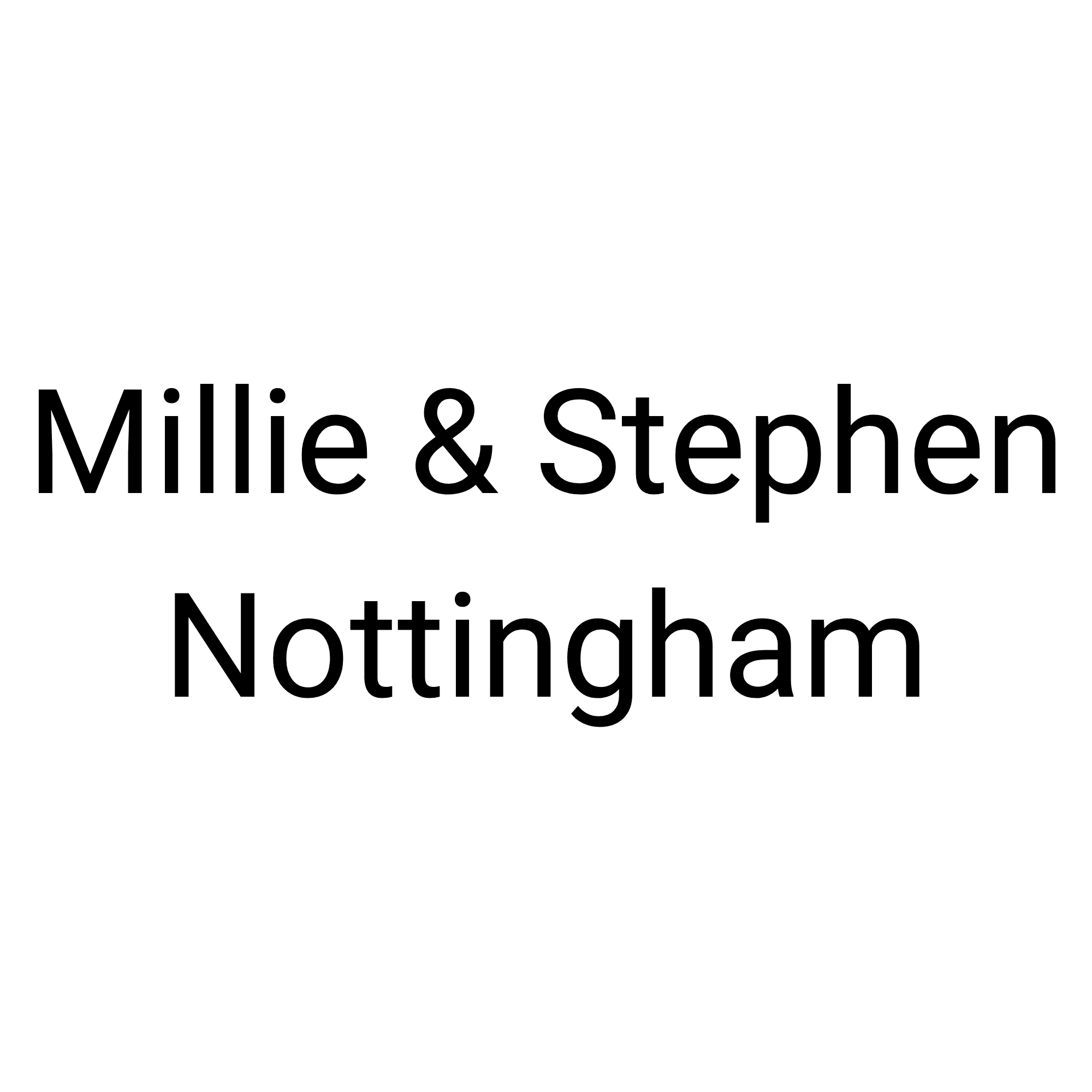 Millie & Stephen Nottingham