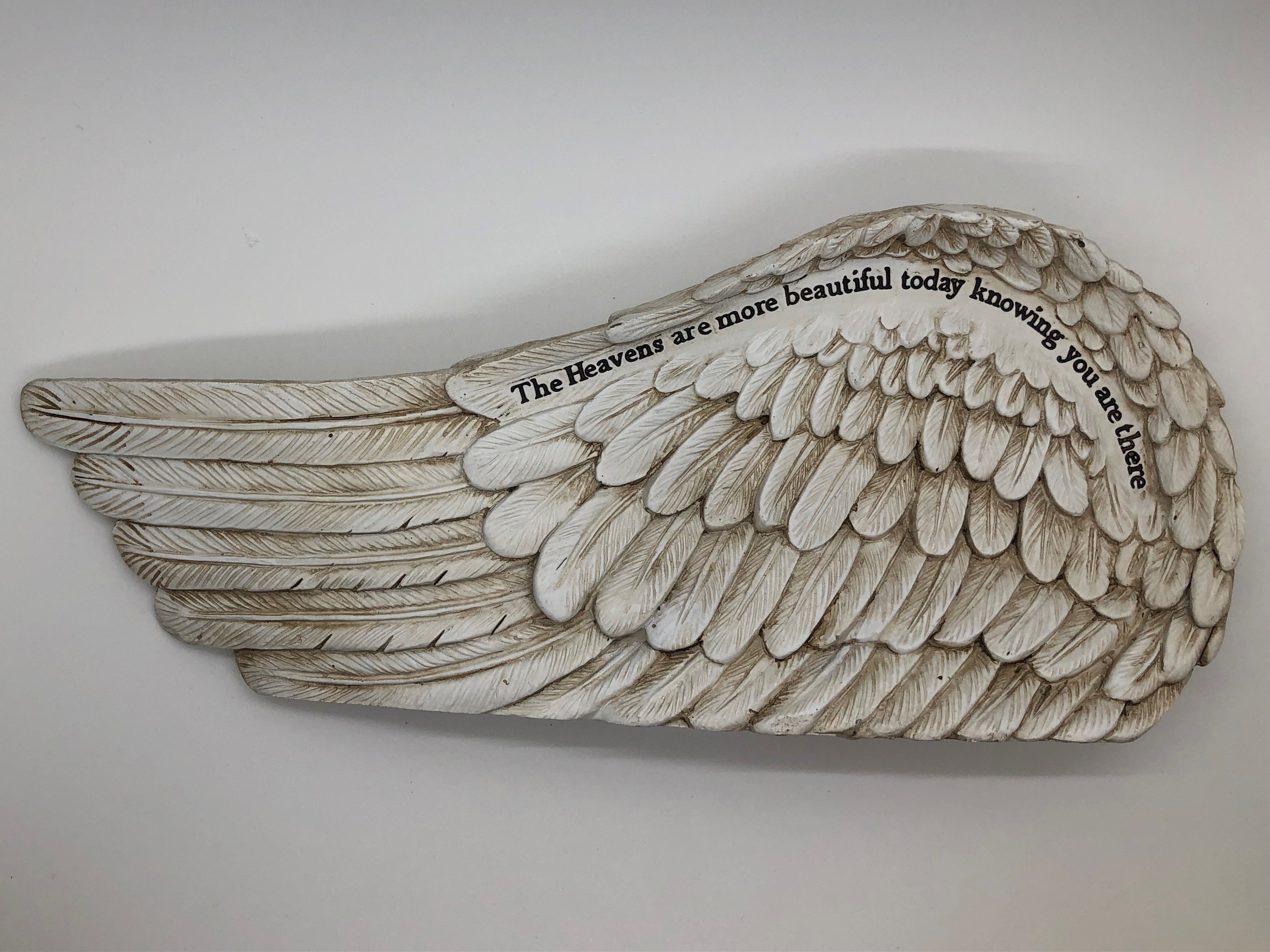 Antique Finished Angel Wing ~ The Heavens are more beautiful knowing you are there